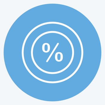 Icon Best Offer. suitable for Business symbol. blue eyes style. simple design editable. design template vector. simple symbol illustration vector