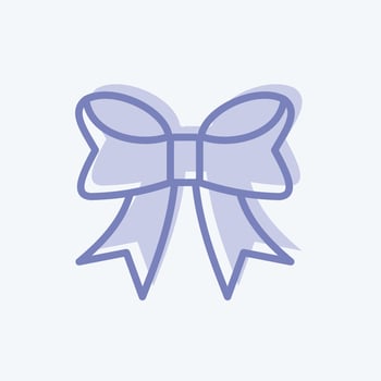 Icon Bowknot. suitable for Business symbol. two tone style. simple design editable. design template vector. simple symbol illustration vector