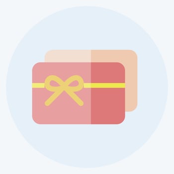 Icon Gift Card. suitable for Business symbol. flat style. simple design editable. design template vector. simple symbol illustration vector
