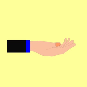 hand holding vector illustration