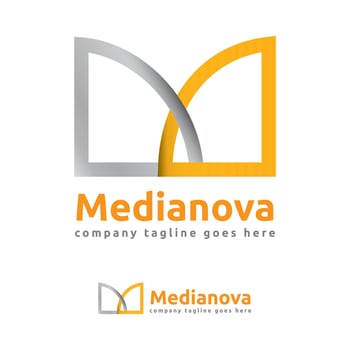 M Letter Type Architecture Logo vector