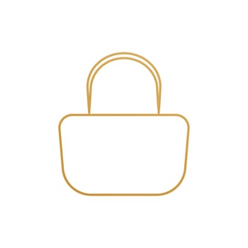 Woman bag icon vector background