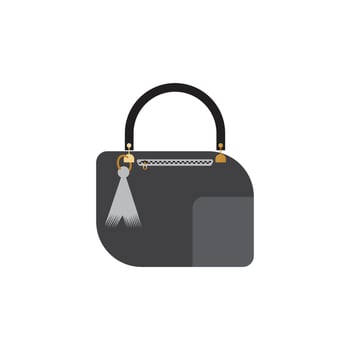 Woman bag icon vector background