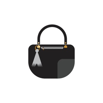 Woman bag icon vector background