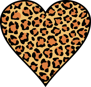 Leopard Heart Skin Background png