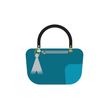 Woman bag icon vector background
