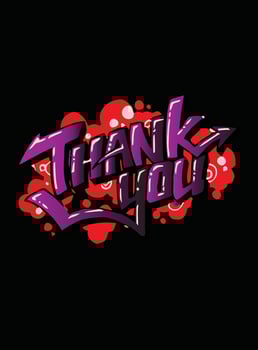 Thank you poster vector