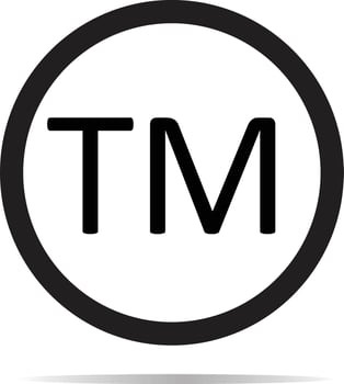 Trade mark sign. Trade mark icon on white background. vector