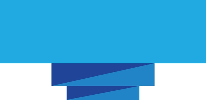blue ribbon banner on white background.  blue ribbon banner sign. vector