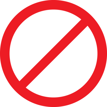 Prohibition Sign Color png