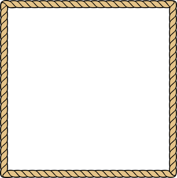Rope Frame - Square Design png