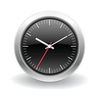 Clock icon with White Background vector