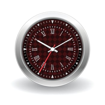 Clock icon with White Background vector