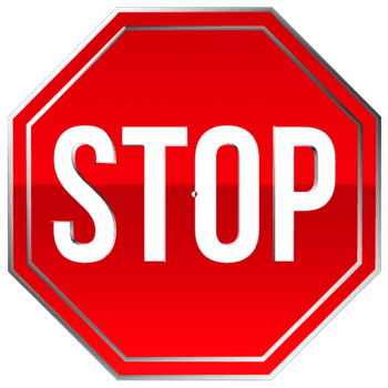 Red Stop Sign 3D Illustration png