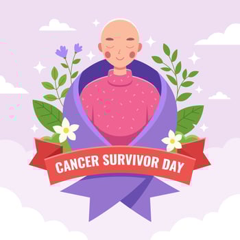 Cancer Survivor Day Celebration vector