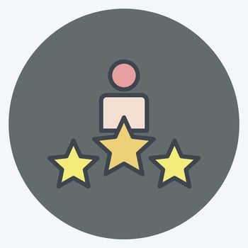 Icon Awards. suitable for Art symbol. Color Mate Style. simple design editable. design template vector. simple illustration vector