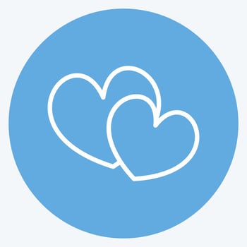 Icon Love Story Photography. suitable for Art symbol. Blue Eyes Style. simple design editable. design template vector. simple illustration vector