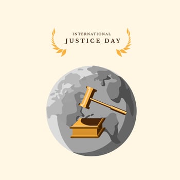 International Justice Day vector