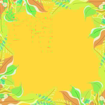 Plants illustration background for nature theme vector