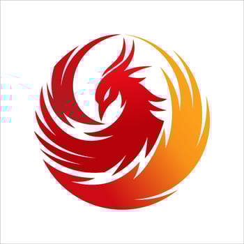 Luxury Awesome Phoenix Logo Design Vector Template