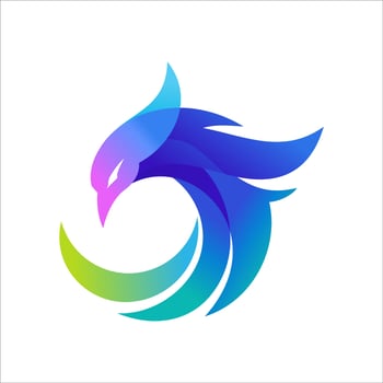 Luxury Awesome Phoenix Logo Design Vector Template