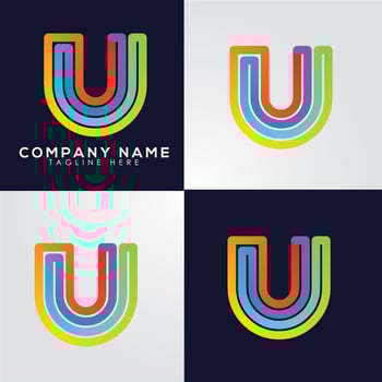 Abstract minimal modern alphabet fonts. Typography technology electronic digital music future creative font. vector illustration eps 10.gradient logo