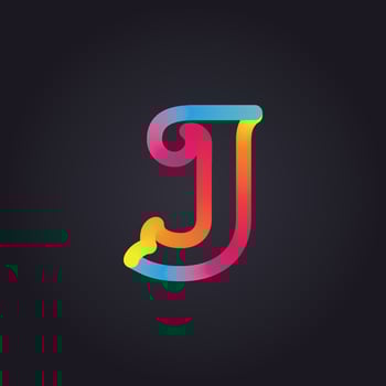 Abstract minimal modern alphabet fonts. Typography technology electronic digital music future creative font. vector illustration eps 10.gradient logo