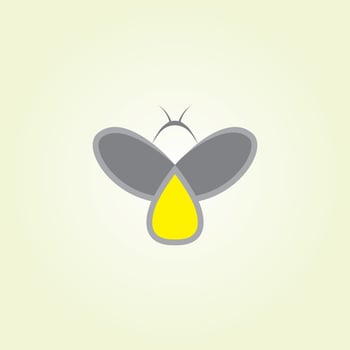 Bee Queen Cute Logo Design vector