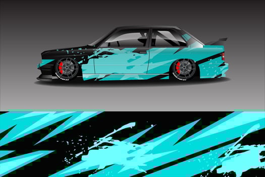 Racing Car Livery Concept cool vector