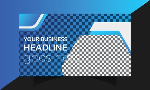 Web banner and thumbnail design vector