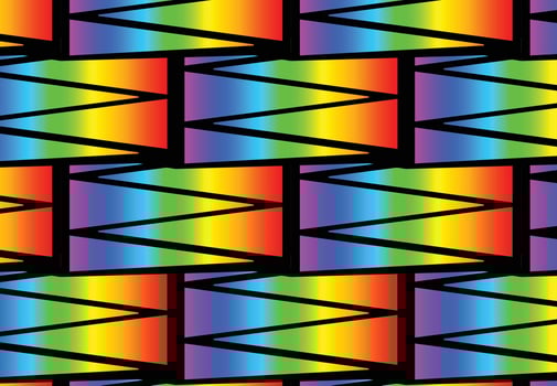 Rainbow gradient geometric new pattern background vector