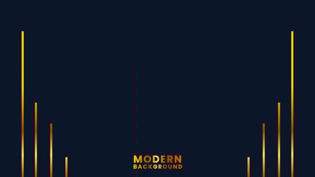 Gold metalic modern background vector