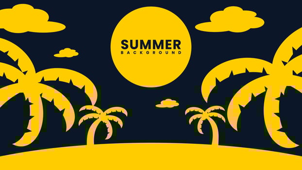Summer background illustration vector