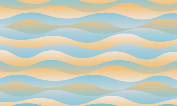 Abstract blue and yellow wave pattern background and texture. vector