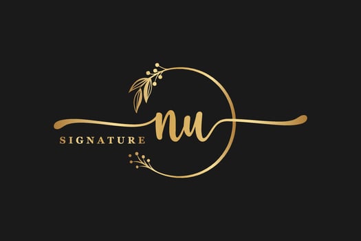 signature logo design vector