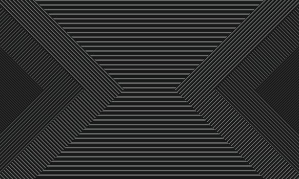 Abstract black and gray square with lines pattern. vector