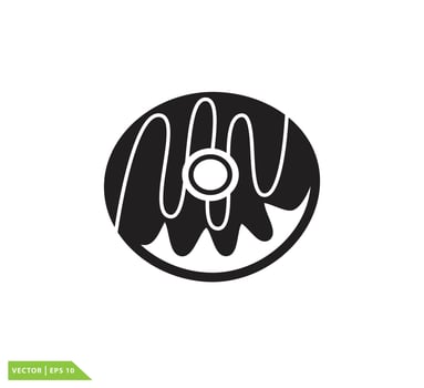 Donuts icon vector logo design template