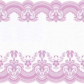 Vertical Seamless pattern lace. vector