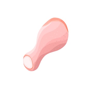 Vector image of raw chicken thigh. Jumbo chicken thighs on a white background. Great for chicken sales images, chicken business trade logos, and web logos.