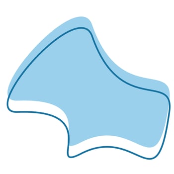 Organic shape for banner design vector