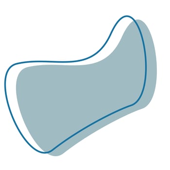 Organic shape for banner design vector
