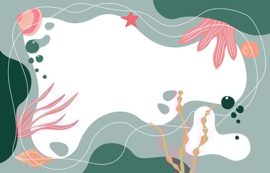Ocean Underwater Animal Life Sea Beach Liquid Background vector