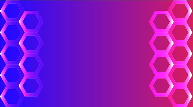 abstract background vector, hexagonal glow vector