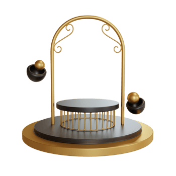 3d Illustration Object podium png