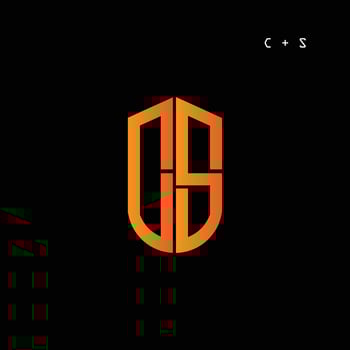 simple letter C and S logo illustration suitable for brand logos and others vector