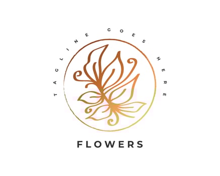 Elegant and Minimalist Flower Logo, Suitable for Beauty Spa, Salon, Cosmetic, Florist, Jewelry, or Fashion Industry Brand vector