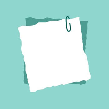 light blue decorative note paper vector