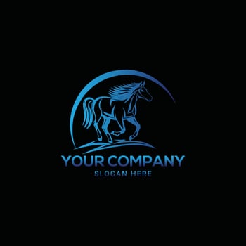 Horse Brand, horse logo template design vector