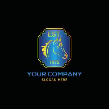 Horse Brand, horse logo template design vector