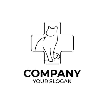Animal care logo design vector